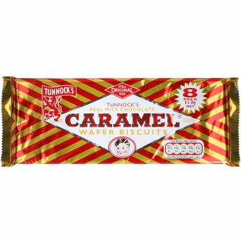 Tunnock's Caramel Wafer Biscuits 8x30g (MHD 14.10.2023) 