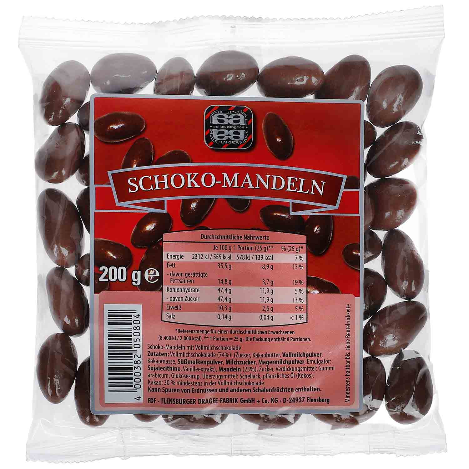 agilus Schoko-Mandeln 200g | Online kaufen im World of Sweets Shop