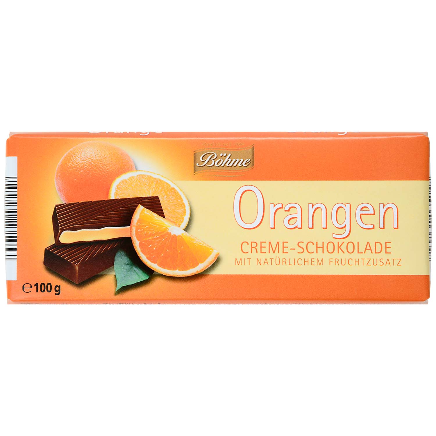 Böhme Orangen Creme-Schokolade 100g | Online kaufen im World of Sweets Shop