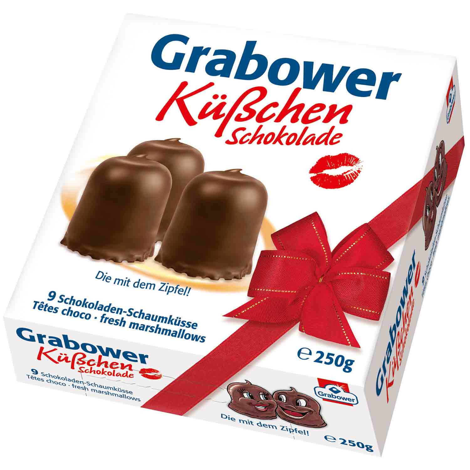 Grabower Küßchen Schokolade 9er Online kaufen im World of Sweets Shop.