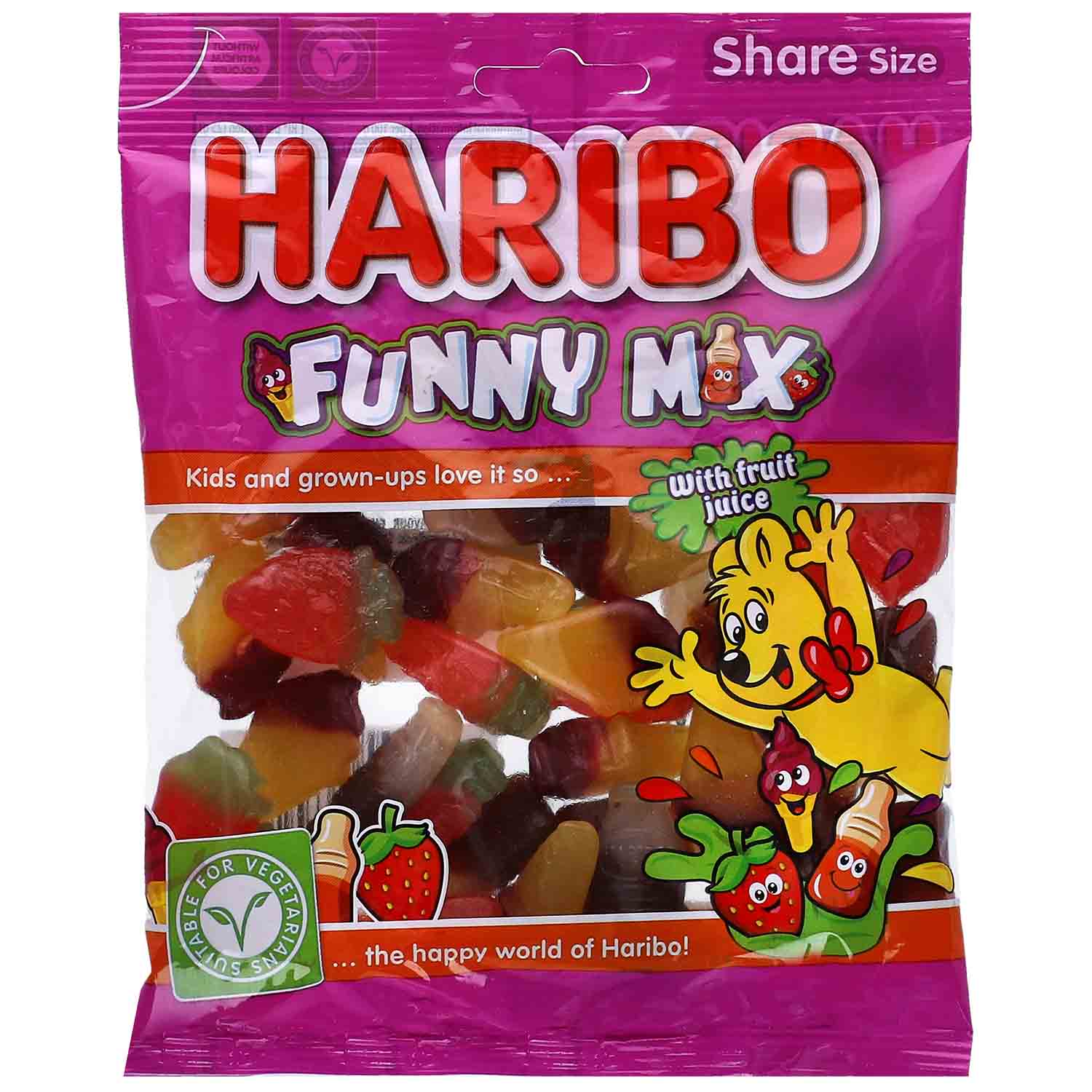 Haribo Funny Mix 160g | Online kaufen im World of Sweets Shop