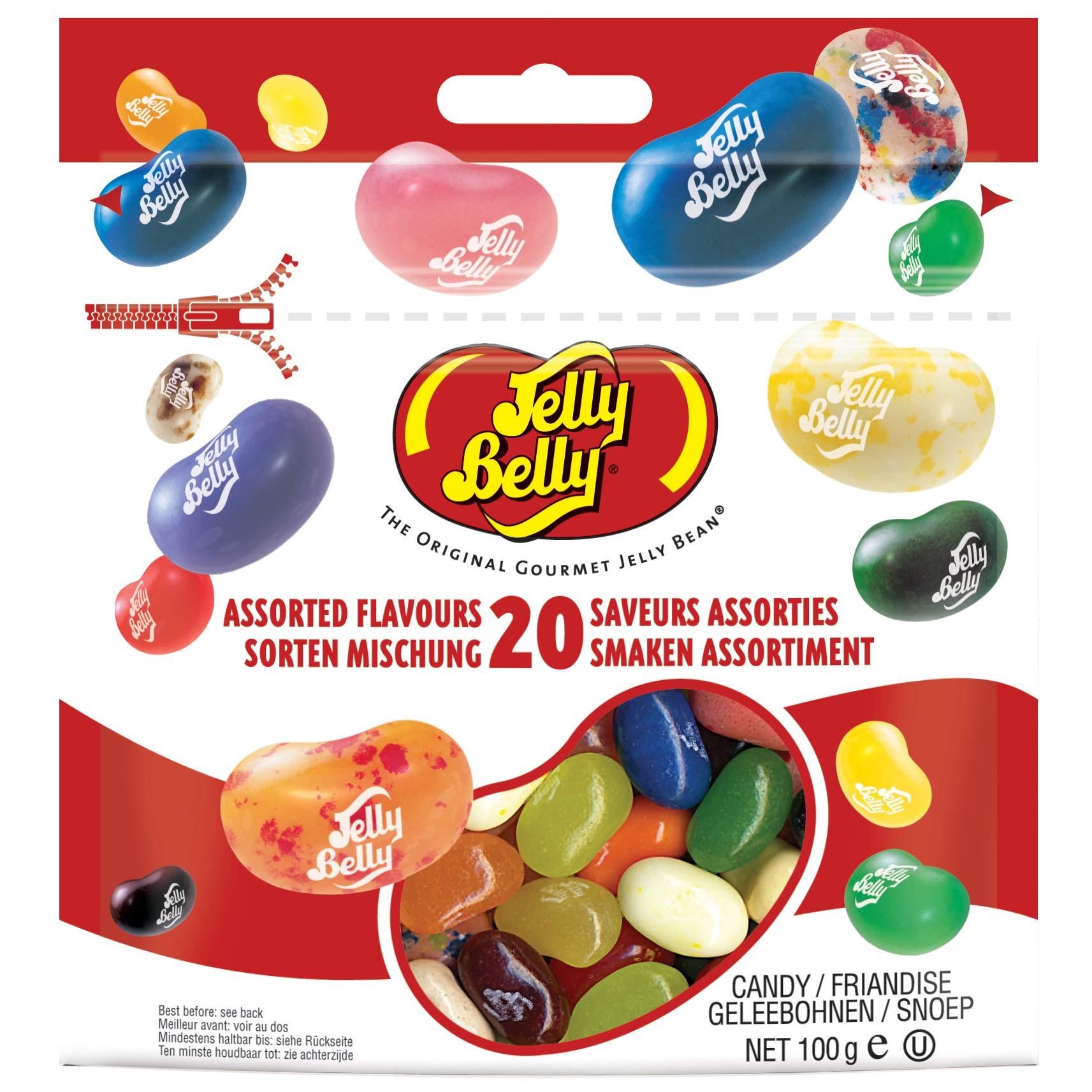 jelly belly 20 sorten mischung 100g