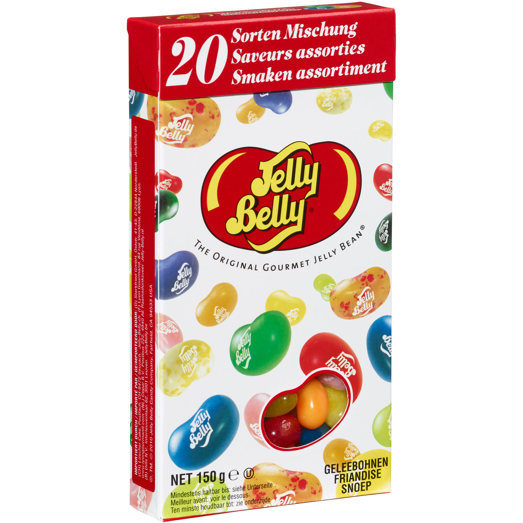 jelly belly 20 sorten mischung flip-top-box 150g