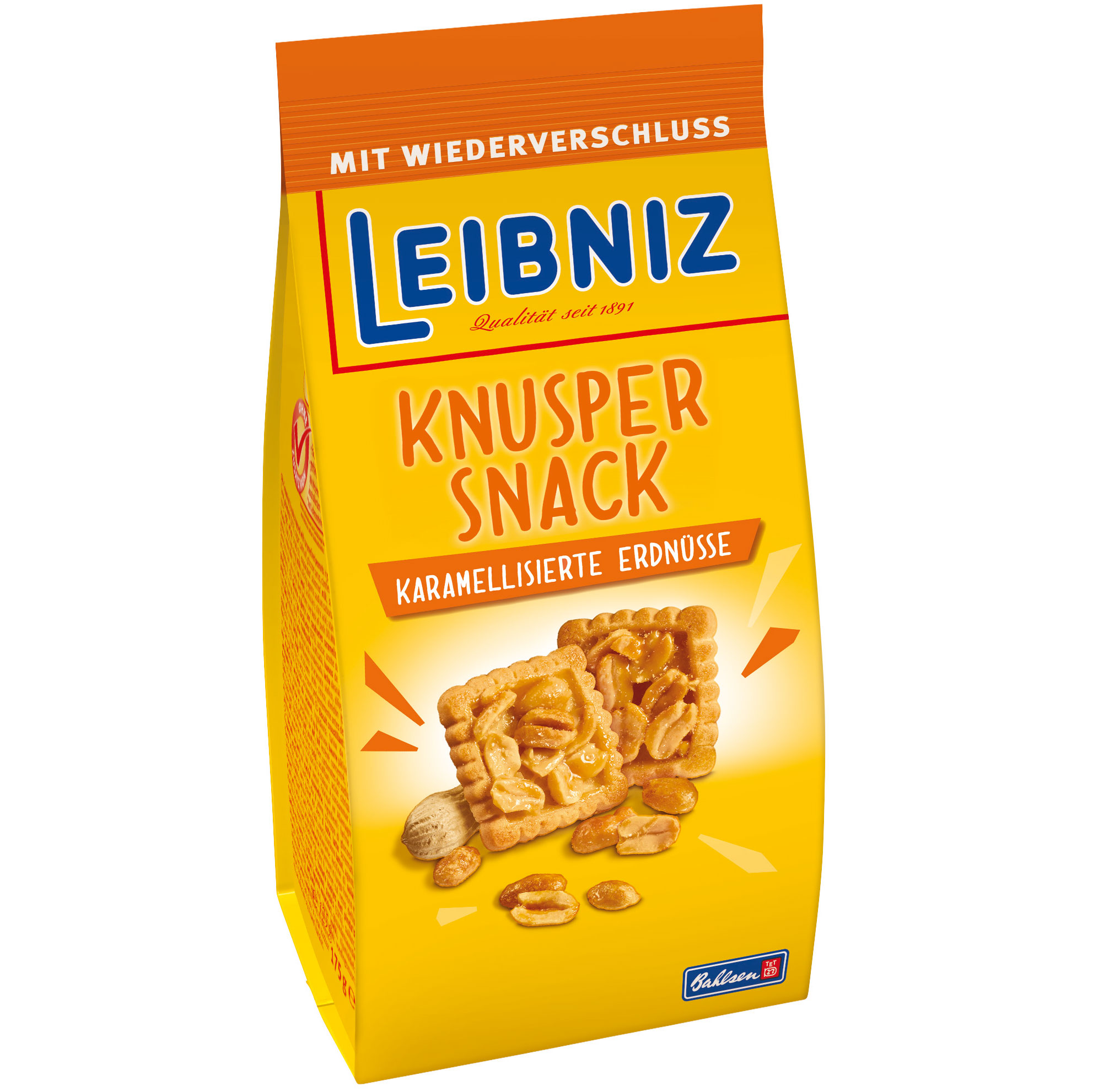 Leibniz Knusper Snack Karamellisierte Erdnüsse 175g | Online kaufen im ...