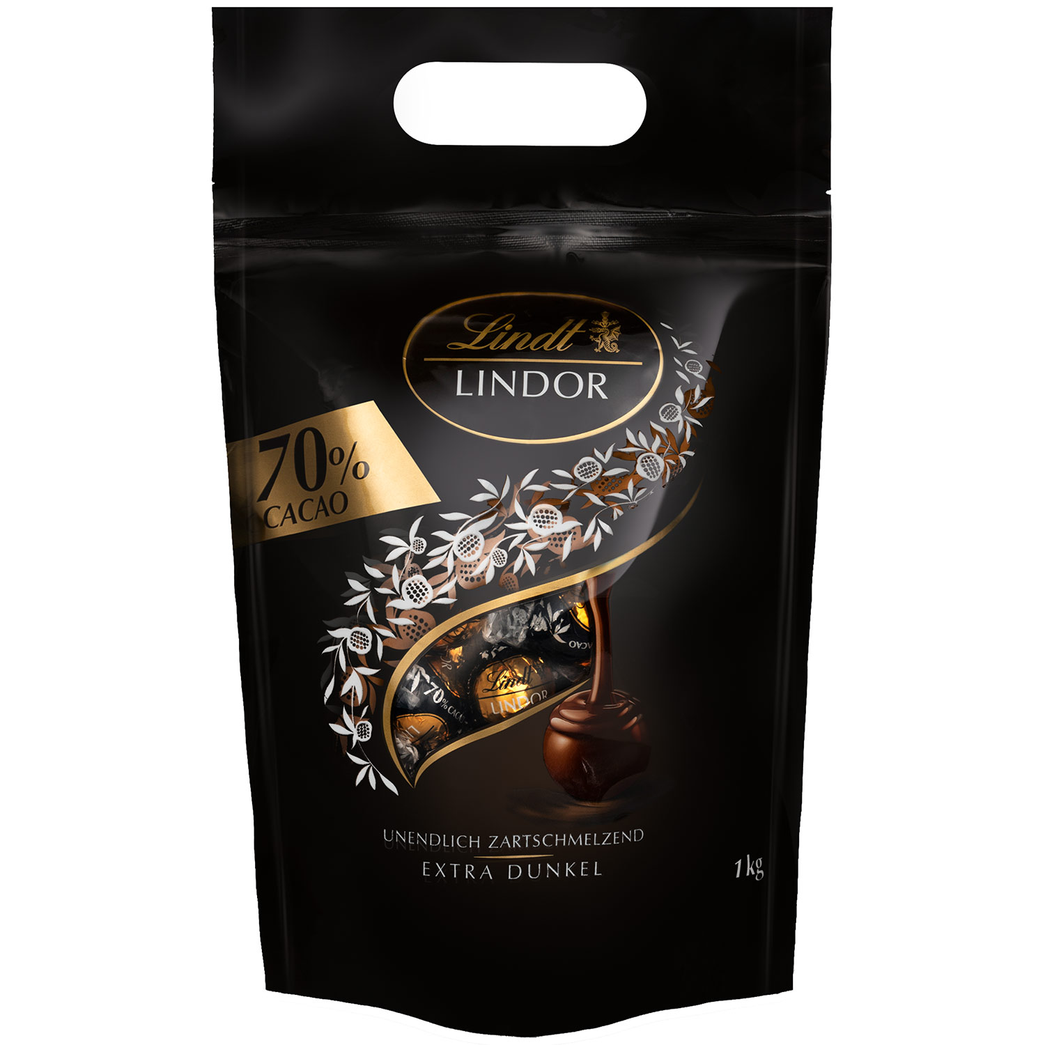 Lindt Lindor Kugeln 70% Cacao Feinherb 1kg | Online kaufen im World of ...