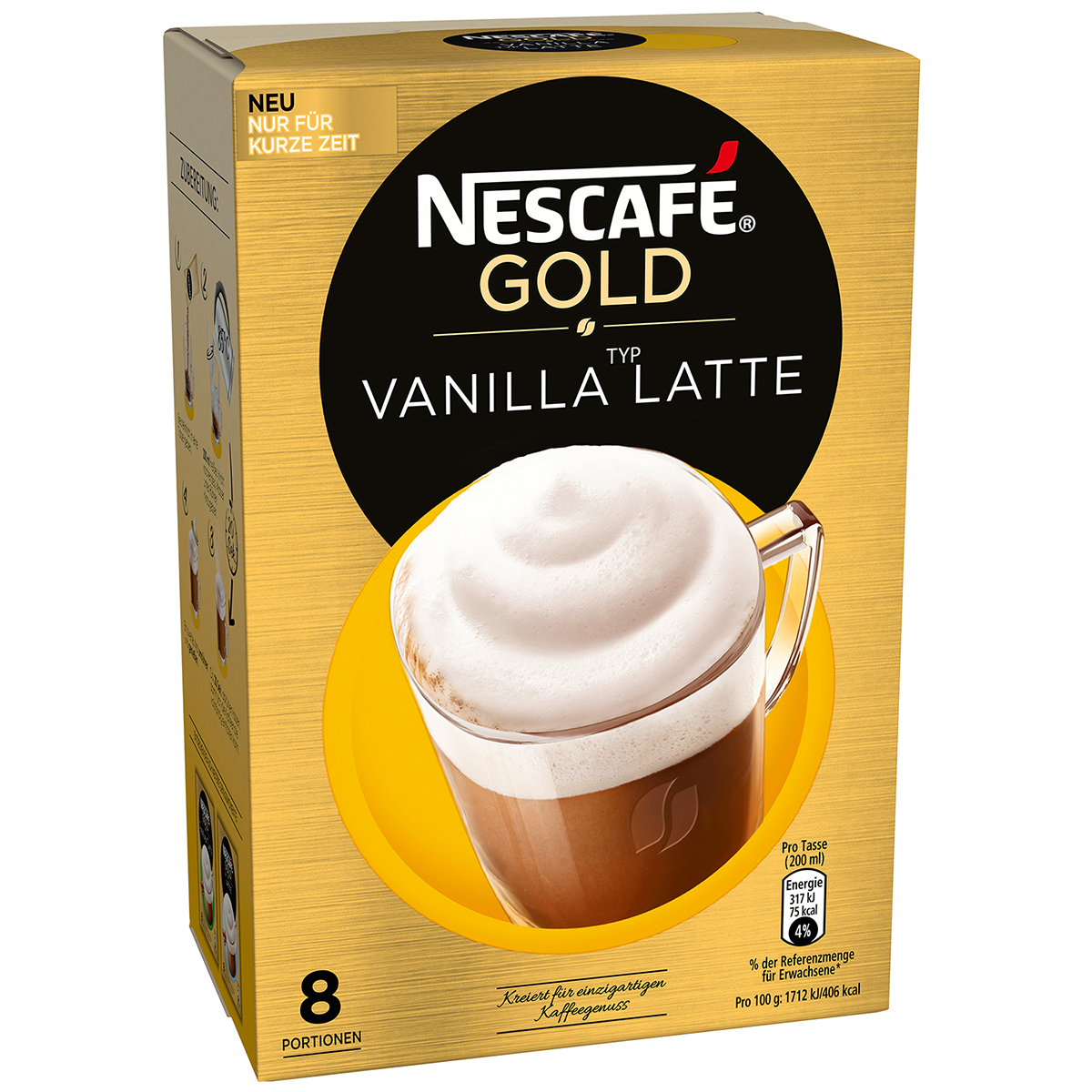 Nescafé Gold Typ Vanilla Latte 8er | Online kaufen im World of Sweets Shop