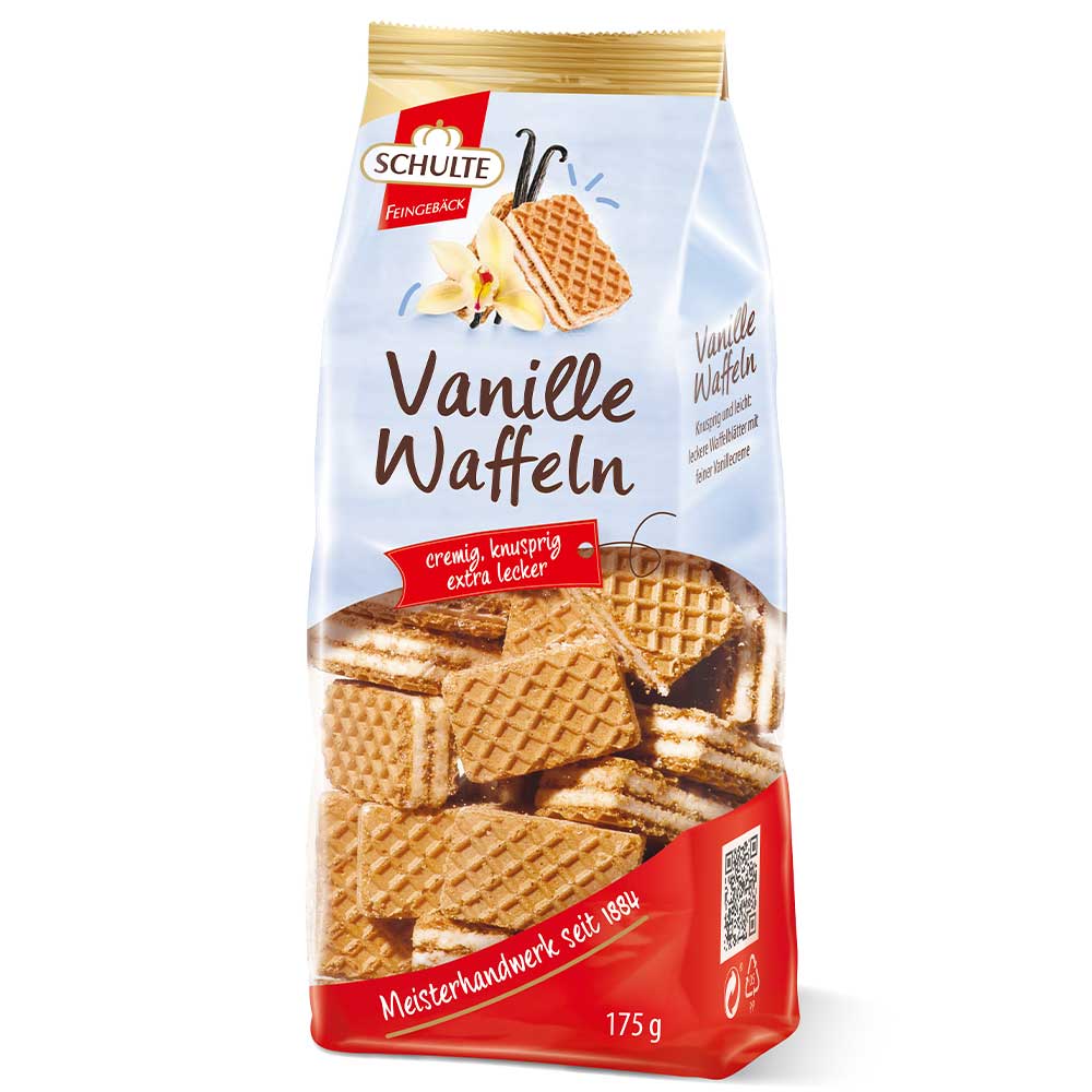 Schulte Vanille-Waffeln 175g | Online kaufen im World of Sweets Shop