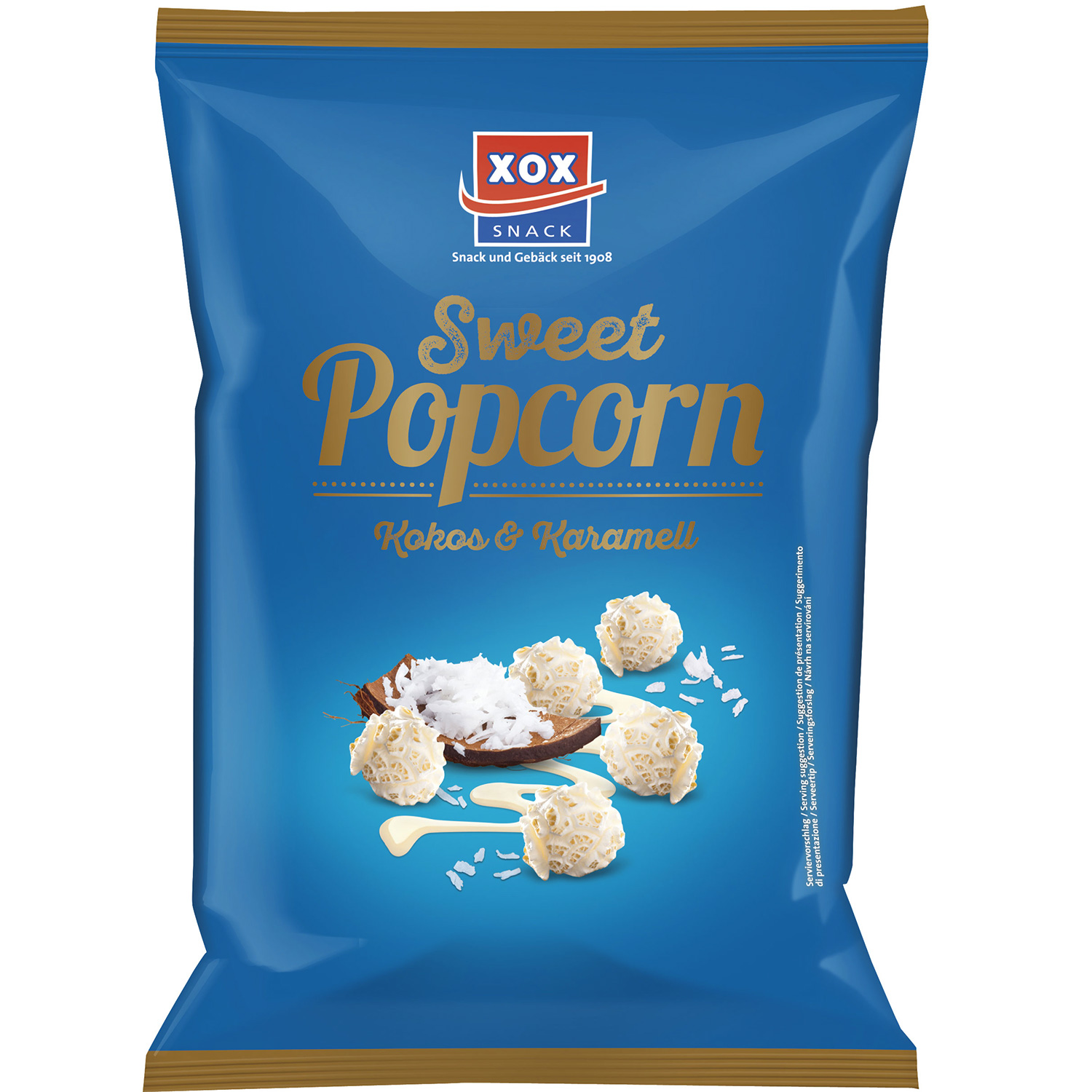 XOX Popcorn Toffee Kokos-Karamell | Online kaufen im World of Sweets Shop
