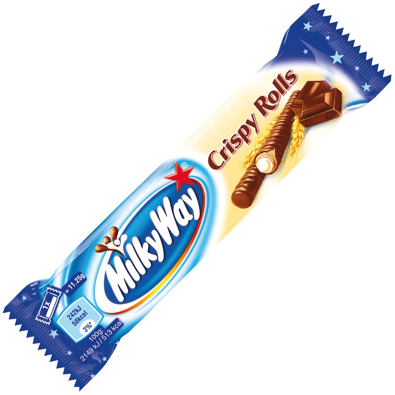 Milky Way Crispy Rolls 5x22,5g | Online kaufen im World of Sweets Shop