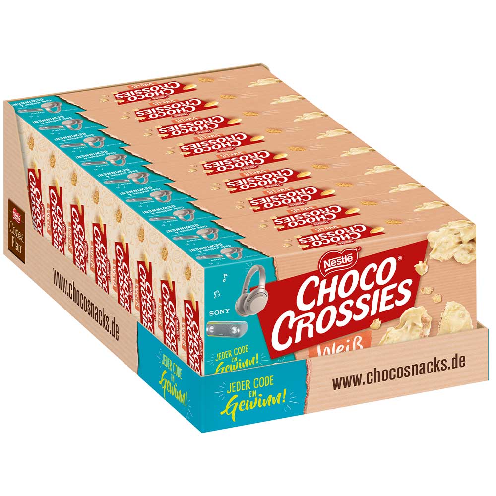 Choco Crossies Weiß 2×75g | Online kaufen im World of Sweets Shop