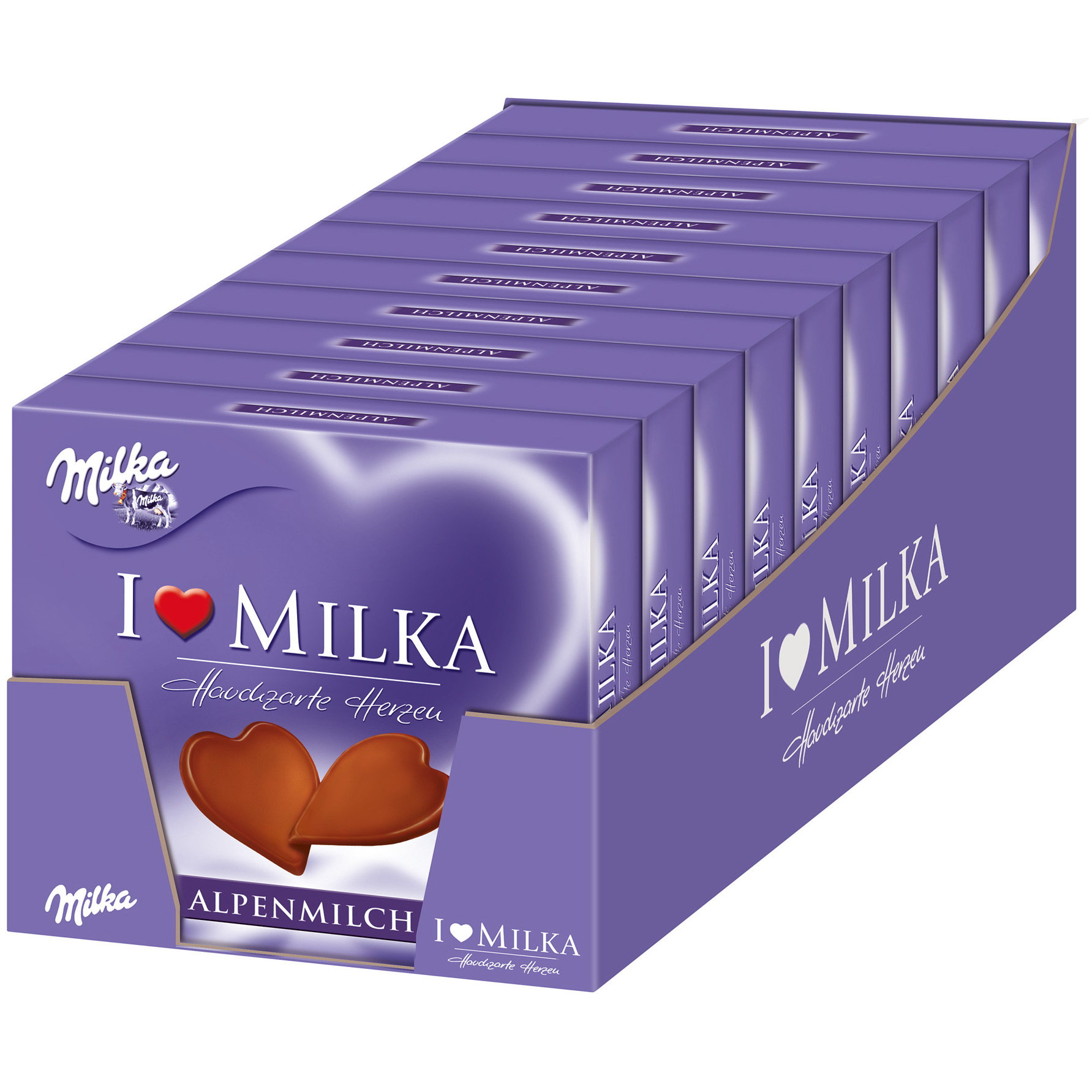 Milka &amp;quot;I Love Milka&amp;quot; Hauchzarte Herzen Alpenmilch | Online kaufen im ...
