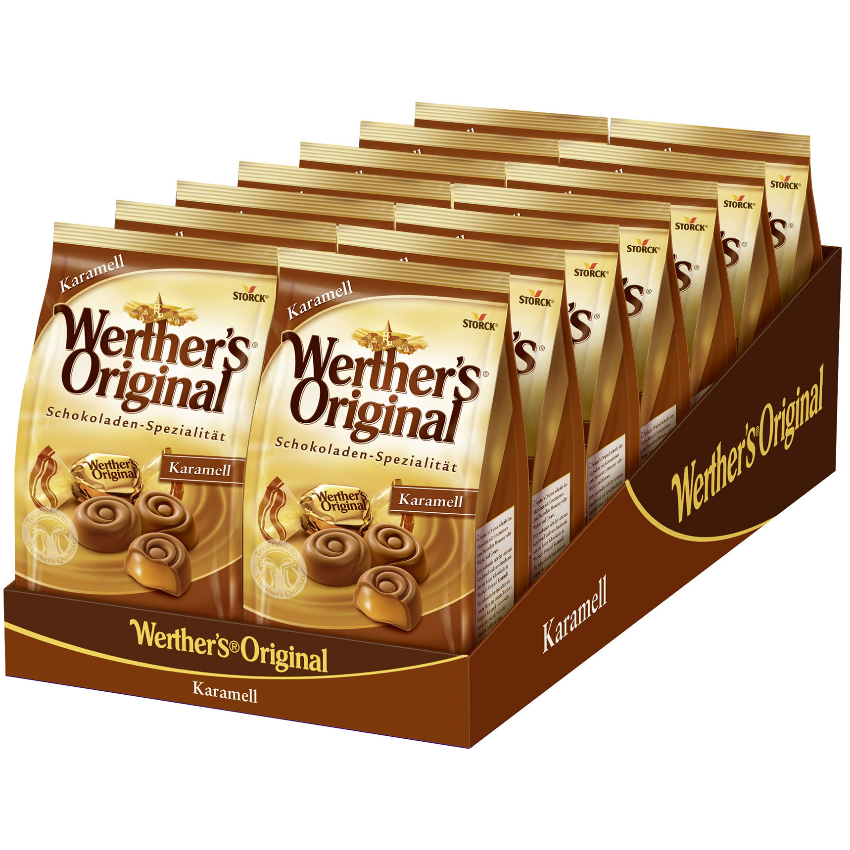 Werther\'s Original Schokoladen-Spezialität Karamell 153g | Online kaufen im  World of Sweets Shop